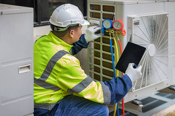 Professional Hvac Installation technician working in Woodcliff Lake, NJ